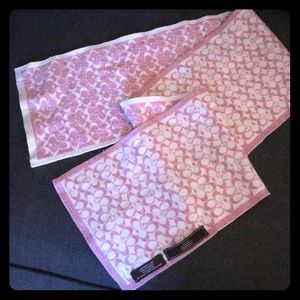 Coach Pink Scarf